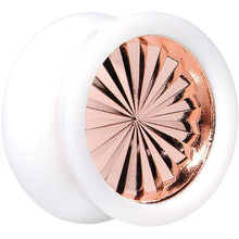 Load image into Gallery viewer, White Acrylic Pink Flashy Tire Rim Saddle Plug 2G to 20mm