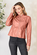 Load image into Gallery viewer, Women Classic Neck Zip-Up Jacket For Everyday Wear Elegant Girls Jacket