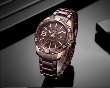 Load image into Gallery viewer, Men's Luxury Stainless steal Waterproof Watch With Day And Date Display Unique Design Perfect Gift In Modern Metal Men Wrist Watch Design