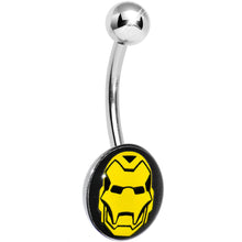 将图片加载到图库查看器,Licensed Iron Man Stainless Steel Belly Ring