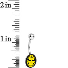 将图片加载到图库查看器,Licensed Iron Man Stainless Steel Belly Ring