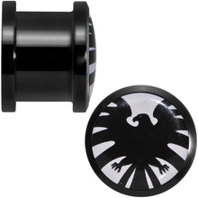 Load image into Gallery viewer, 1/2 Licensed Hawkeye Logo Acrylic Screw Fit Plugs Set