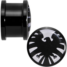 Load image into Gallery viewer, 5/8 Licensed Hawkeye Logo Acrylic Screw Fit Plugs Set
