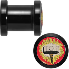 Load image into Gallery viewer, 0G Licensed Thor Hammer Logo Acrylic Screw Fit Plugs Set
