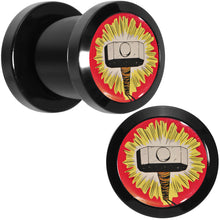 Load image into Gallery viewer, 0G Licensed Thor Hammer Logo Acrylic Screw Fit Plugs Set