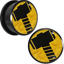 Load image into Gallery viewer, 7/8 Licensed Hammer of Thor Acrylic Screw Fit Plugs Set