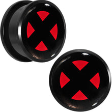 Load image into Gallery viewer, 7/8 Licensed X-Men Logo Acrylic Screw Fit Plugs Set
