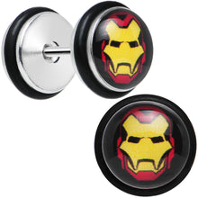 将图片加载到图库查看器,Licensed Iron Man Stainless Steel Cheater Plugs Set