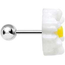 将图片加载到图库查看器,White Daisy Flower Cartilage Tragus Earring