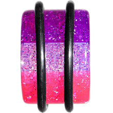 Load image into Gallery viewer, 1/2 Multi Pink Acrylic Perfectly Rosy Glitter Single Flare Plug