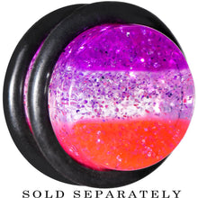 Load image into Gallery viewer, 1/2 Multi Pink Acrylic Perfectly Rosy Glitter Single Flare Plug