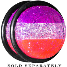 将图片加载到图库查看器,5/8 Multi Pink Acrylic Perfectly Rosy Glitter Single Flare Plug