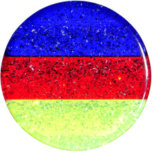 Load image into Gallery viewer, 5/8 Green Red Blue Acrylic Vibrant Glitter Saddle Plug