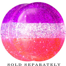 将图片加载到图库查看器,18mm Multi Pink Acrylic Perfectly Rosy Glitter Saddle Plug