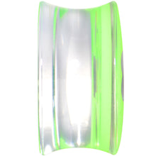 Load image into Gallery viewer, 18mm Clear Green Acrylic Lucky Clover Saddle Plug