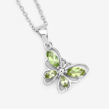 Load image into Gallery viewer, 0.64 Carat Genuine Peridot .925 Sterling Silver Pendant