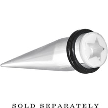 Load image into Gallery viewer, 1/2 Clear White Acrylic Wish on a Star Taper