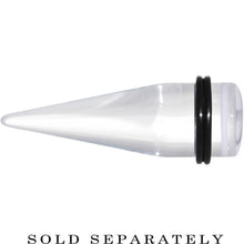Load image into Gallery viewer, 5/8 Clear White Acrylic Wish on a Star Taper