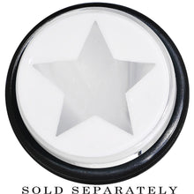 Load image into Gallery viewer, 20mm Clear White Acrylic Wish on a Star Taper