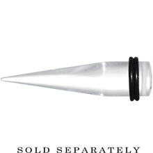 Load image into Gallery viewer, 1/2 Clear White Acrylic Set Sail Nautical Anchor Taper