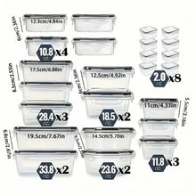 将图片加载到图库查看器,48-Piece Food Storage Container Set – Stackable, Microwave Safe, BPA Free
