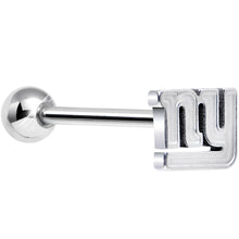 Load image into Gallery viewer, Officially Licensed NFL 3D New York Giants Barbell Tongue Ring