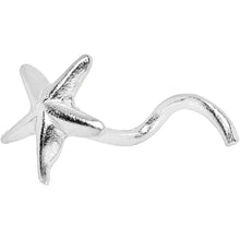 Load image into Gallery viewer, 22G 925 Sterling Silver Ocean Starfish Nose Screw