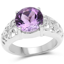 Load image into Gallery viewer, 3.30 Carat Genuine Amethyst .925 Sterling Silver Ring