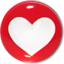 将图片加载到图库查看器,18mm Clear Red Acrylic Adoring Heart Saddle Plug