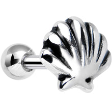 Load image into Gallery viewer, 925 Sterling Silver Coastal Clam Shell Tragus Cartilage Earring