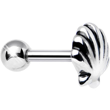 Load image into Gallery viewer, 925 Sterling Silver Coastal Clam Shell Tragus Cartilage Earring