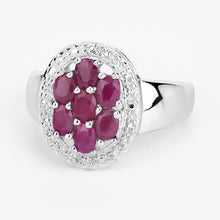 将图片加载到图库查看器,1.54 Carat Genuine Ruby .925 Sterling Silver Ring