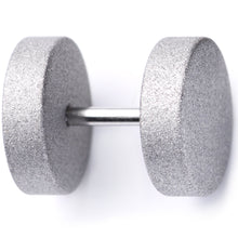 Load image into Gallery viewer, 16G Silver Sandblasted Steel Cheater Plug Set