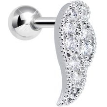 将图片加载到图库查看器,Clear Gem Celestial Angel Wing Right Cartilage Earring
