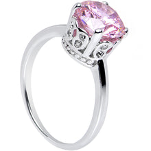 Load image into Gallery viewer, Pink Cubic Zirconia Pretty Princess Cocktail Ring Sizes 6 to 8