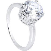 Load image into Gallery viewer, Clear Cubic Zirconia Pretty Princess Ring Sizes 6 to 8