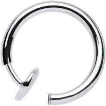 Load image into Gallery viewer, 3/8 Silver Titanium IP Spring Loaded Fake Nose Ring Body Jewelry Hoop