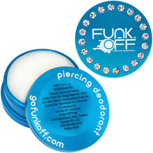 Load image into Gallery viewer, Clear Gem Aqua Funk-Off Piercing Deodorant