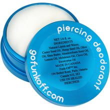 Load image into Gallery viewer, Clear Gem Aqua Funk-Off Piercing Deodorant