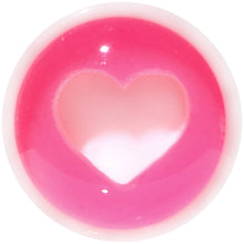 Load image into Gallery viewer, 2G White Pink Acrylic Adoring Heart Saddle Plug