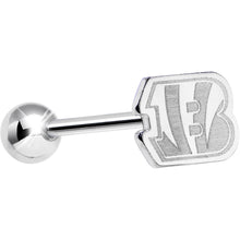 Load image into Gallery viewer, Officially Licensed NFL Cut Out Cincinnati Bengals Barbell Tongue Ring