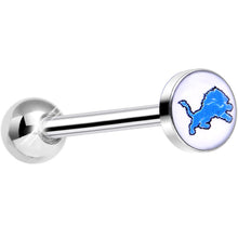 Load image into Gallery viewer, Officially Licensed NFL Detroit Lions Barbell Tongue Ring