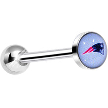 Load image into Gallery viewer, Officially Licensed NFL New England Patriots Barbell Tongue Ring