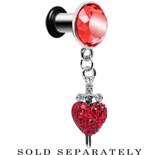 将图片加载到图库查看器,4G Red Gem Sword and Paved Heart Steel Plug