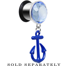 将图片加载到图库查看器,1/2 Blue Dangling Anchor Steel Plug