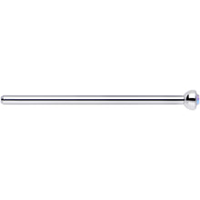 Load image into Gallery viewer, 18G 3/4 Aurora CZ Steel Straight Fishtail Nose Ring 2mm