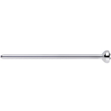 Load image into Gallery viewer, 20G 3/4 Clear CZ Steel Straight Fishtail Nose Ring 2.5mm