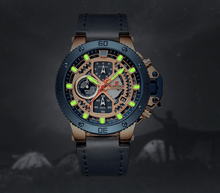 将图片加载到图库查看器,Men's Casual Waterproof Watch With Chronometers And Fluorescent Hands Excellent Design Perfect Gift