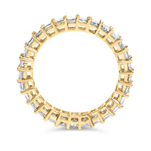 Load image into Gallery viewer, 14K Yellow Gold 2.00 Cttw Shared Prong Set Princess Cut Diamond Eternity Band Ring (J-K Color, SI1-SI2 Clarity) - Ring Size 7