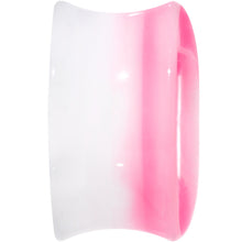 Load image into Gallery viewer, 5/8 White Pink Acrylic Adoring Heart Saddle Plug